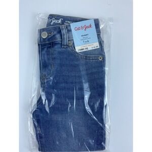 Cat & Jack Girls Skinny Fit Adjustable Waist Ultimate Stretch Jeans Size 7 Slim‎